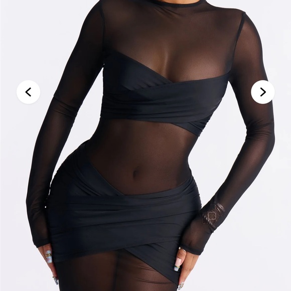 Gracie Form Double Lined Maxi Dress - Black - Picture 2 of 3